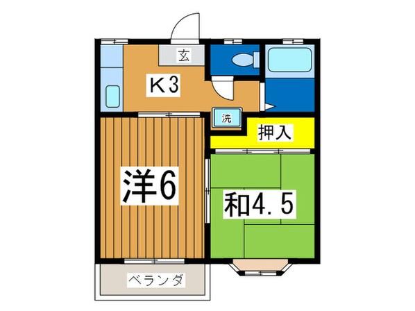 メゾンソレイユの物件間取画像